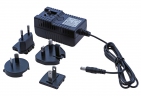 Ładowarka 100-240 V / 50-60 Hz, zawiera 4 adaptery wtyczki